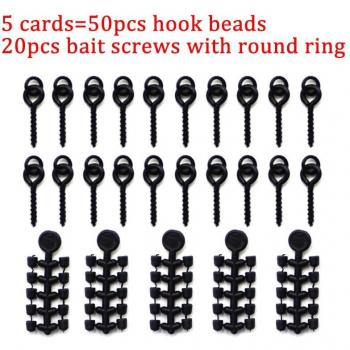 50PCS Hook Stop Beads for Carp Fishing