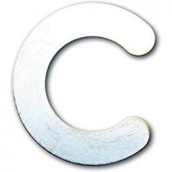 Edelstahl-Hausnummer Heibi MAX c – Weiß-Gold Finish