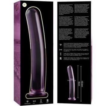 Dildo Cristal Rosa 18,5x3cm Modelo 17