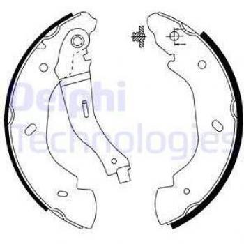 DELPHI Drum Brake Shoes Set LS1915