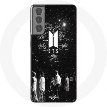 Galaxy S21 Coque BTS – Élégante, Souple, Noir – Collection Exclusive