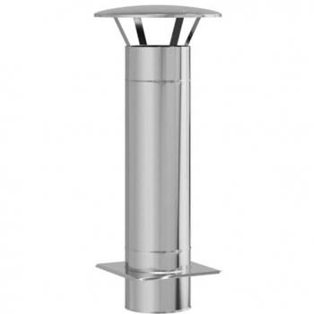 VidaXL Platinum 35×35×82 cm Stainless Steel Flue Extender