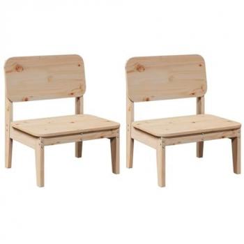 Chaises de jardin en bois massif