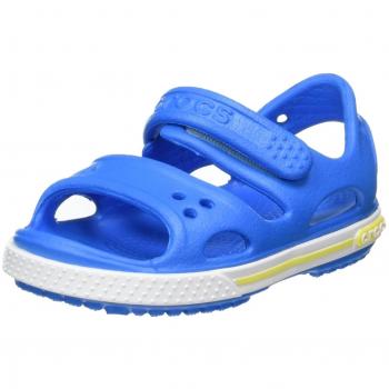 Crocs Crocband II Sandal Enfant, Sandales Mixte, Bleu (Ocean/tennis Ball Green) 32/33 EU