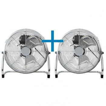 Ventilatore da pavimento cromato Austro 45 g, 50cm, 100W max