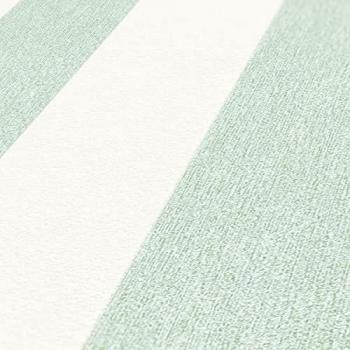 Papier Peint Rayé Intissé 10.05 m x 0.53 m Vert