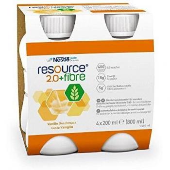 Nestle Resource 2.0 fibre Vanille 4x200 ml