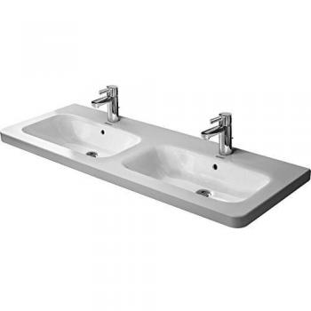 Duravit DuraStyle 1300 mm double vasque, blanc Wondergliss