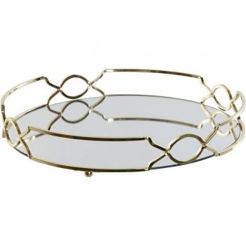 Aperitivo Specchio Metallico DKD 30×30 cm