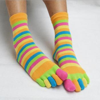 Soft Cotton Five-Finger Socks for Women