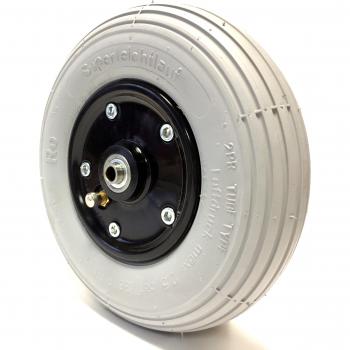 Sedia a rotelle pneumatici 200x50mm, ruota completa in gomma per negozi, modello Precisione