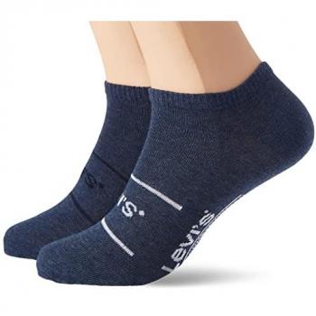 Calcetines cortos deportivos Levi's (2 pares) gris oscuro negro blanco