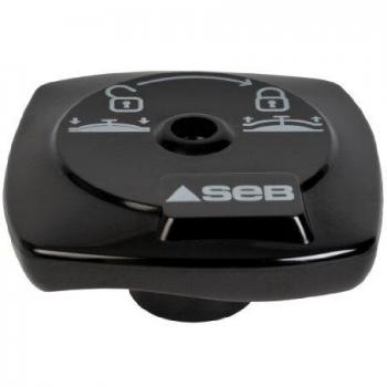 SEB 8000 Series Screw LID Knob – 12.7 mm × 5 mm × 5.08 mm (Black)