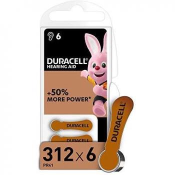 Duracell 15070638 DA312 PR41 (PR736 AE312 DA312 V312AT 312AE) Hörgerätezelle Zink-Luft