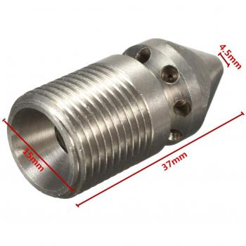 Nettoyage Haute Pression : Buse 9-Jets pour Égout – 3/8 Mâle, Acier Inoxydable 4.5 mm (Norme 303)