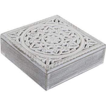 Teebox DKD Home Decor Holz MDF 23 x 23 x 7 cm