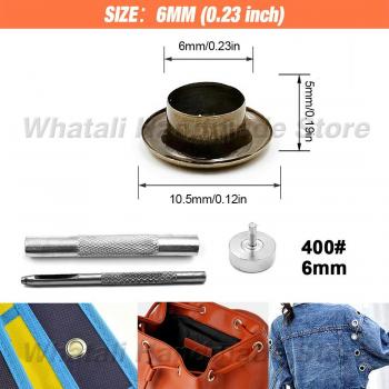 200 Copper Eyelet Grommets with Eyelet Punch Tool for Shoes and Clothing