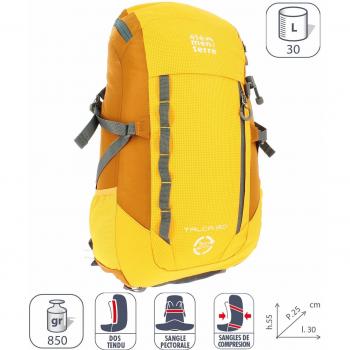 Zaino Elementerre Talca 30 litri giallo