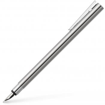 Faber-Castell Neo Slim Stalen Schrijfder Zilveren Glanzend