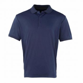 Premier Men's CoolChecker Piqué Polo Shirt Navy Blue