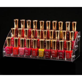 Clear Acrylic Nail Polish and Lipstick Organizer