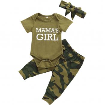 T‑shirt et short camo kids – ensemble complet avec chapeau et casquette