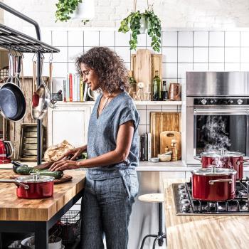 Casseroles et Ustensiles KitchenAid Empire Red (10 pièces)