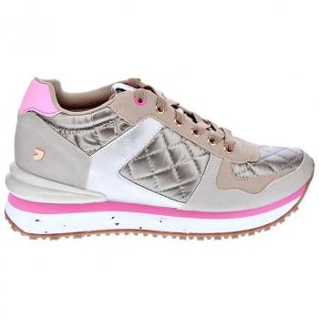 Donna Oro Stockem Alti Sneaker con Zeppa