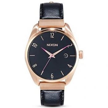 Nixon Unisex Quarz-Uhr mit Lederarmband – Serie 2024, Modell A1185-1098-00