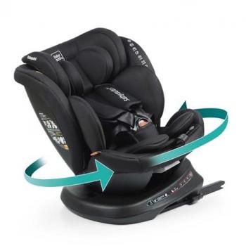 Siège auto BABYAUTO RODIA 0 – 3 ans – I‑Size Plus, Isofix, pivotant, inclinable, réducteur – Noir