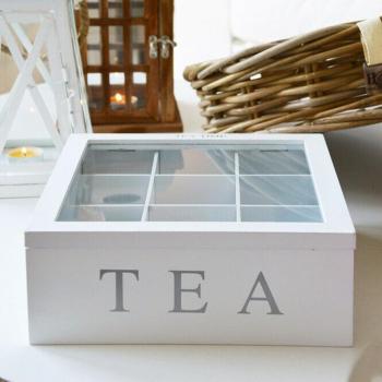 Bamboo Tea and Coffee Box with Lid