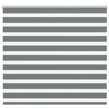Protector Solar Minimalista VidaXL Estor Cebra Gris 155 cm