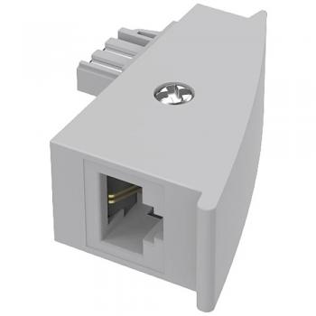 Hama Telephone Adapter TAE-F to RJ45 Grey