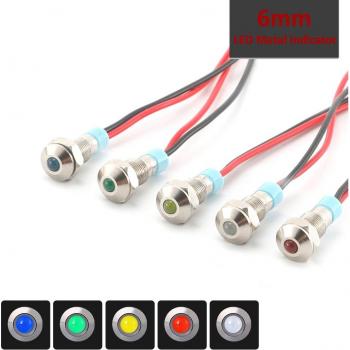 Signalétique LED Métallique Étanche 6 mm IP67 (6 V‑24 V, 220 V)