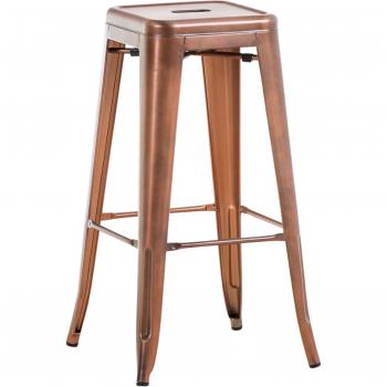 Silla Alta de Taburete Industrial en Cobre TDB10315