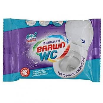 BRAWN WC SALVIETTE IGIENIZZANTI 8 PEZZI