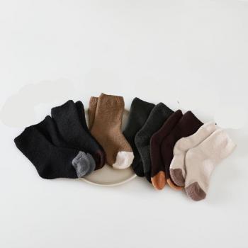 Chaussettes en velours épais pour enfants 24m