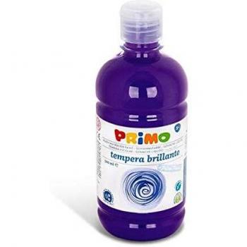 Primo Schulmalfarbe für Kinder | wasserlösliche Tempera-Farbe | 500 ml Flasche mit Dosierverschluss | grün