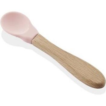 BabyJem Löffel mit Holzgriff aus Silikon, natur