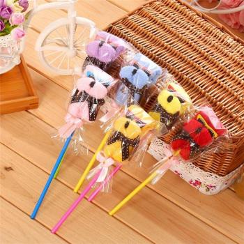 Tissu Doux Gâteau‑Chien 10 pièces – Motif Cartoon et Solaire