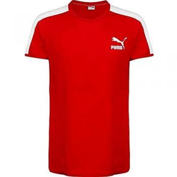 PUMA Classic T7 Slim Fit T-Shirt, Men's, High Risk Red, M