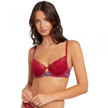 Soutien-gorge souple coques moulées bordeaux