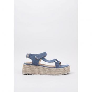Zapatos Krack Core Esparto Con Cuña Sumatra Azul para mujer talla 40