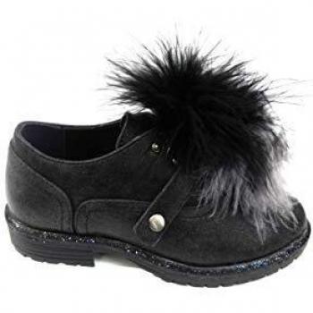 Zapato GIOSEPPO para Niñas con Pompón Color: Negro Talla: 35