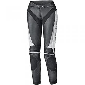 Pantaloni moto donna Held Lane II in pelle Nero e Bianco 42