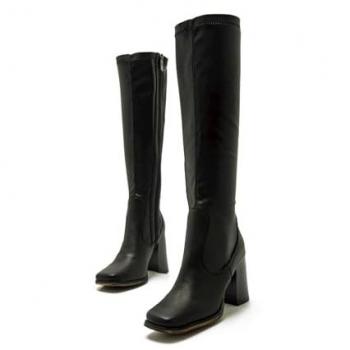 MTNG Damen-Porto Stiefel Schwarz 41 Lässig mit Riemen & Reißverschluss