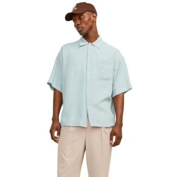 Jack & Jones Camicia a Maniche Corte John Gray Turquoise (2XL)