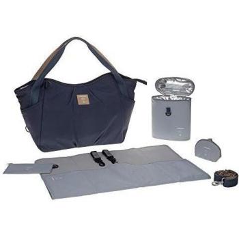 LÄSSIG Green Label Twin Bag Borsa Fasciatoio Navy