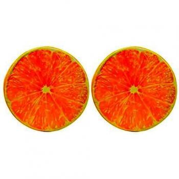 VidaXL 2X Kissen – Orange Dekokissen für Stuhl und Boden