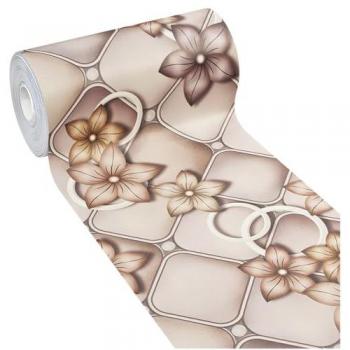 Tapis de Cuisine en PVC Motif Floral Antitaches
